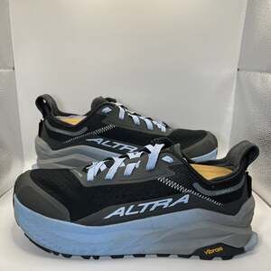 Altra Olympus 6 Running Shoes Women's 10.5 Black Blue Vibram Megagrip Trail EUC